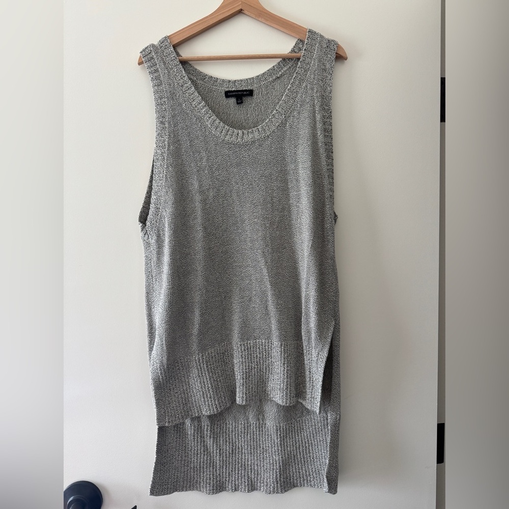 Banana Republic Grey Sleeveless Sweater